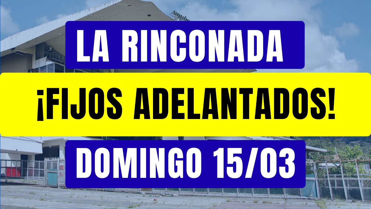 LO MAS FIJO - DOMINGO 15/03 en #LaRinconada | #LosCafecitosDeBob