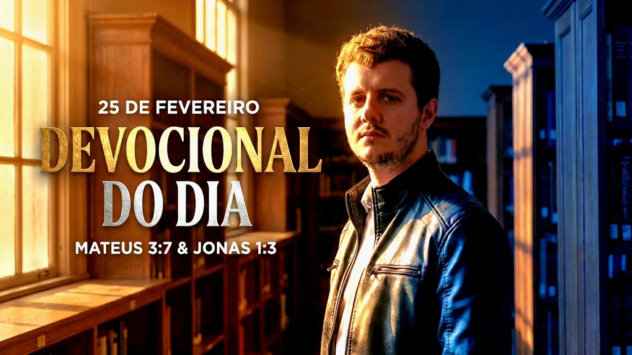 25 de fevereiro | Devocional do Dia | Mateus 3:7 & Jonas 1:3