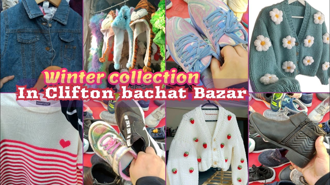 Karachi Lunda Bazar winter collection in just 100/-RS ||sweater,shoes,shwls,socks each & every thing