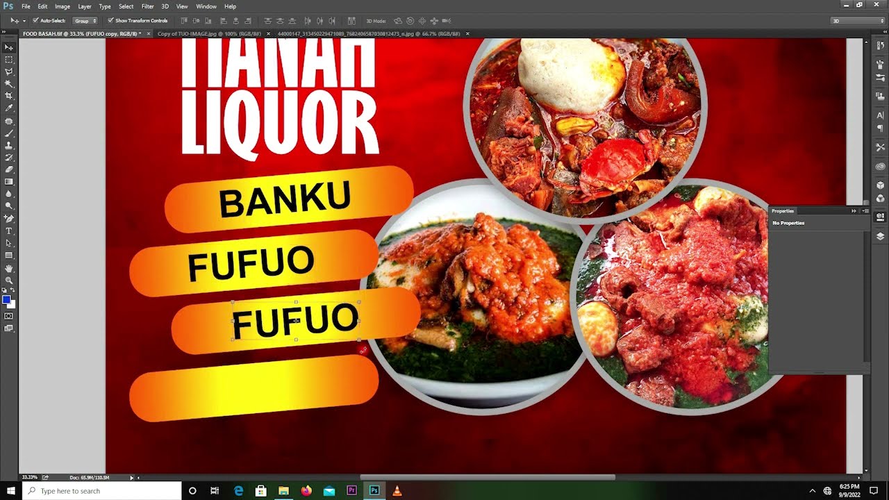 BEST OF ALL PHOTOSHOP TUTORIAL OF HOW TO DESIGN FLYER FOR FOOD