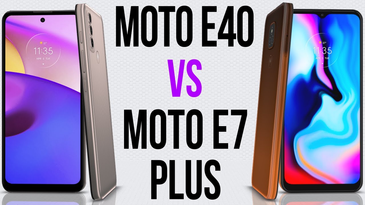 Moto E40 vs Moto E7 Plus (Comparativo)
