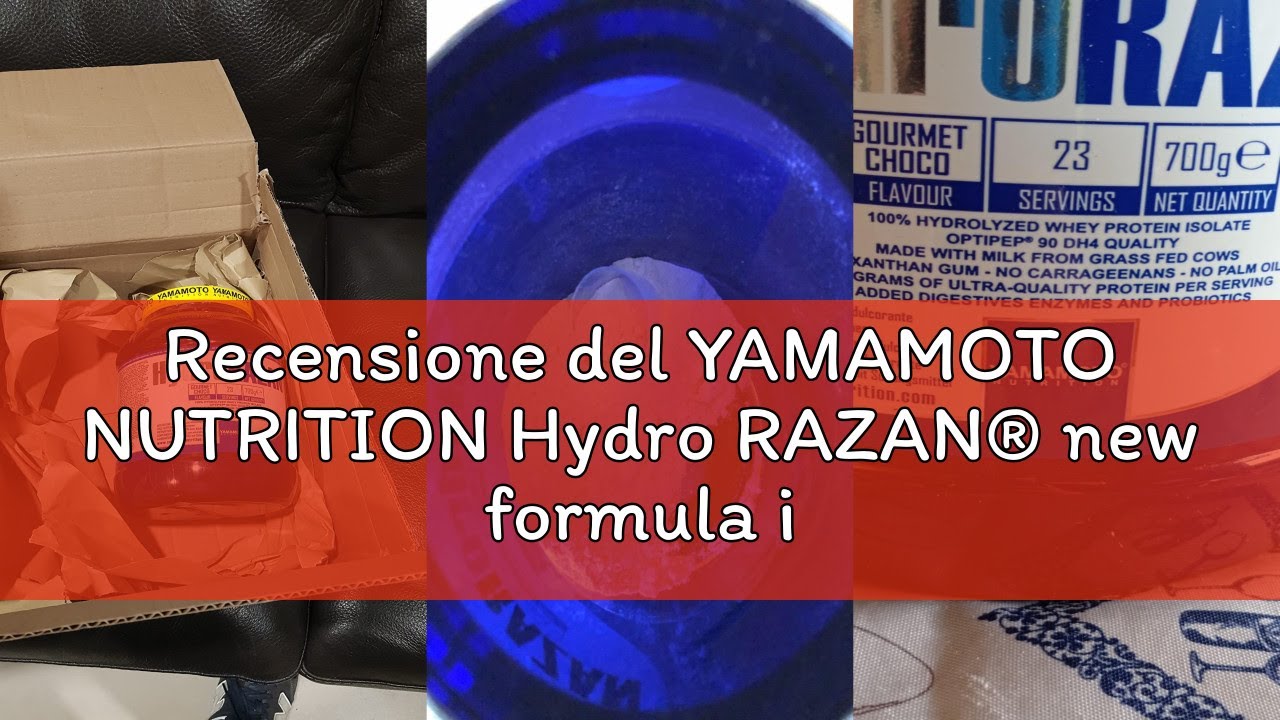 Recensione del YAMAMOTO NUTRITION Hydro RAZAN® new formula integratore alimentare a base di proteine