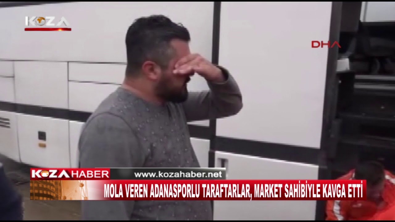 MOLA VEREN ADANASPORLU TARAFTARLAR, MARKET SAHİBİYLE KAVGA ETTİ