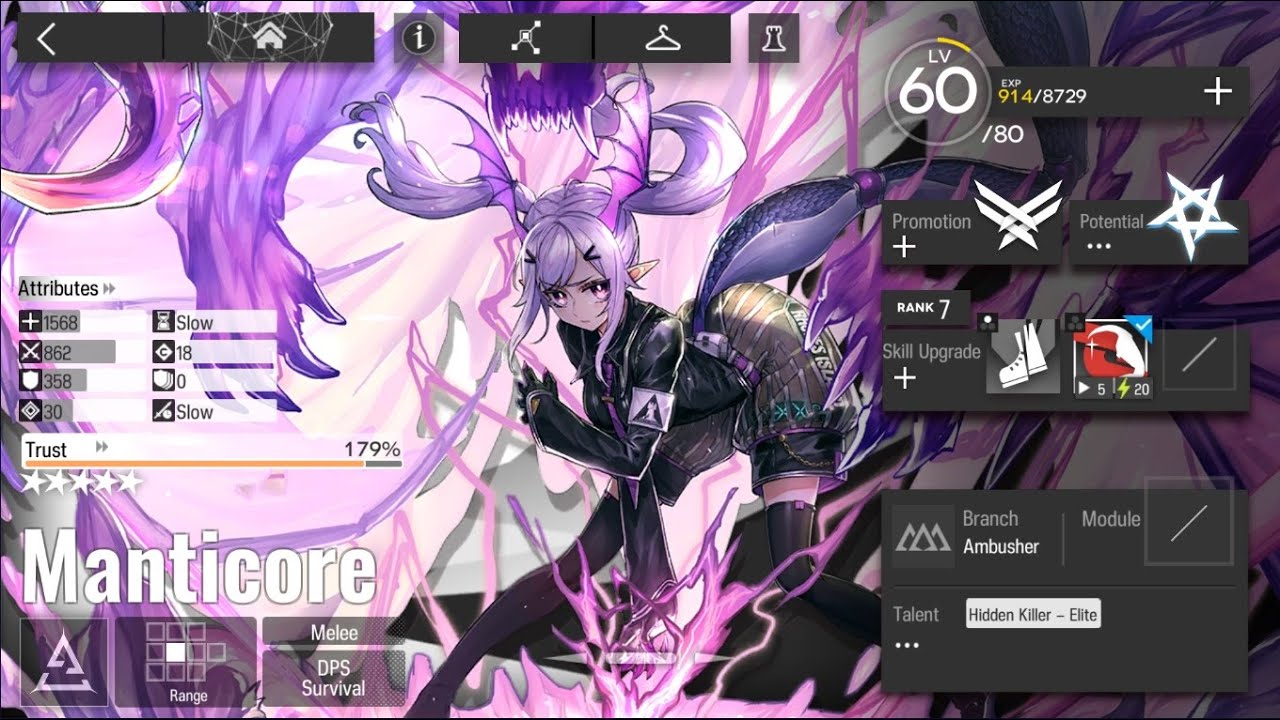 Arknights Manticore Ultimate Skill Against Some Bosses