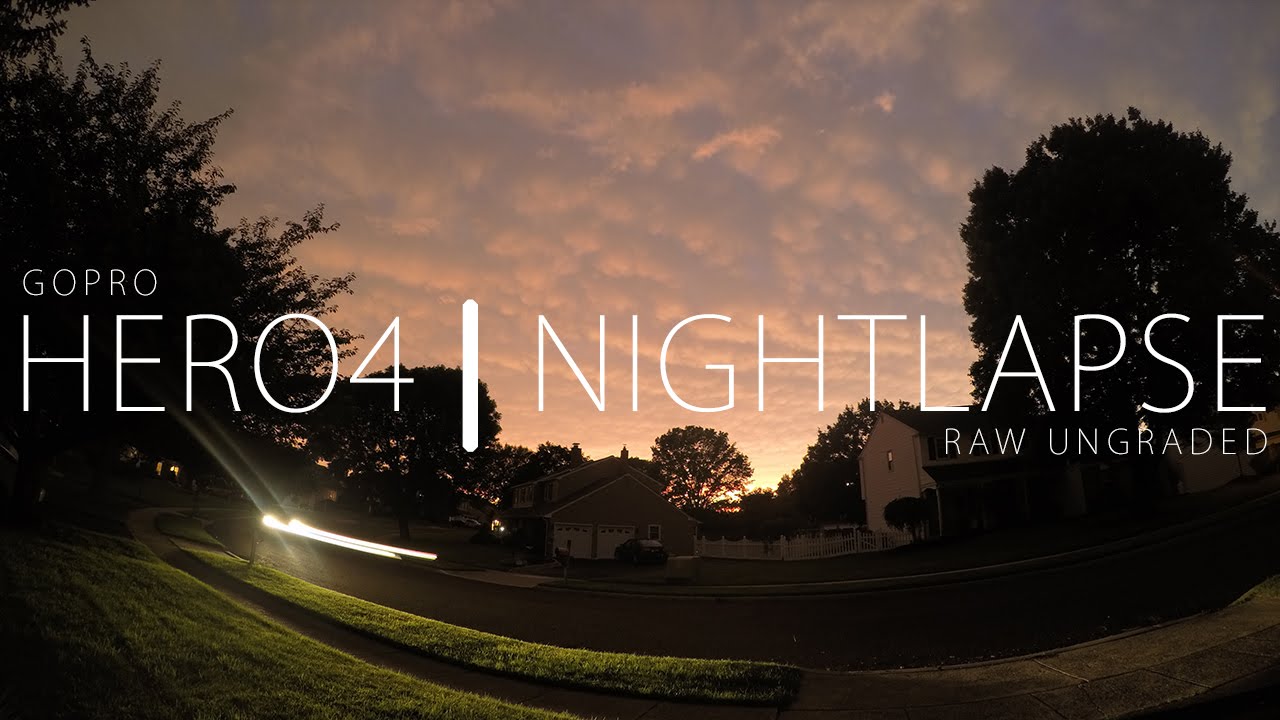 GoPro Hero4 Black - Night Lapse - 4K TEST UNGRADED RAW