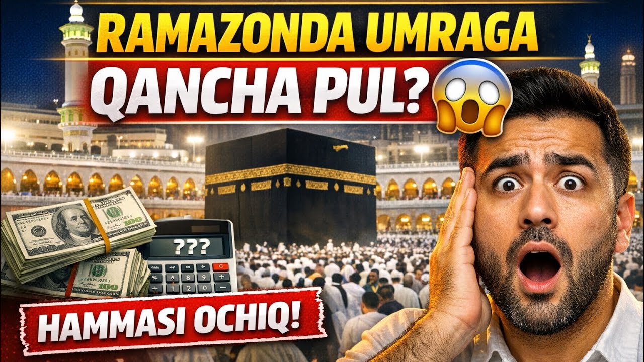 RAMAZONDA UMRAGA BORISHGA QANCHA PUL KETADI HAMMASI OCHIQ TEZ KORING