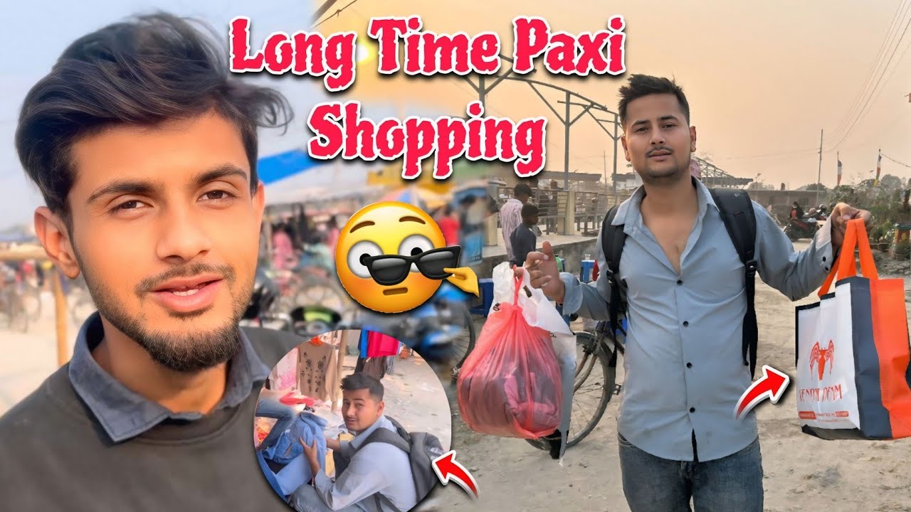 Long Time Paxi Babal Shopping Gariyo 😍 Dashain Shopping 🤣 ||Sagar Vlog|| @SagarVlog-S 