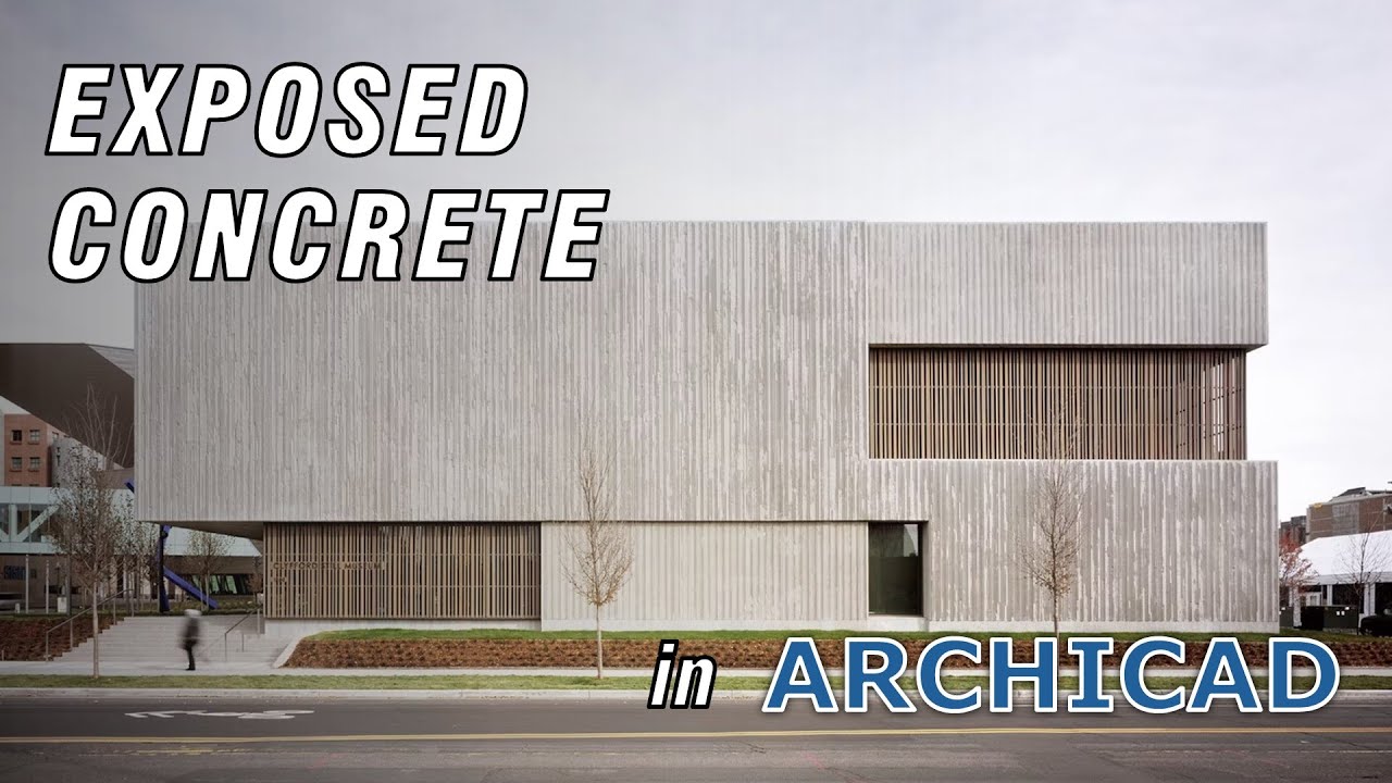 Exposed Concrete Style in ArchiCAD Tutorial