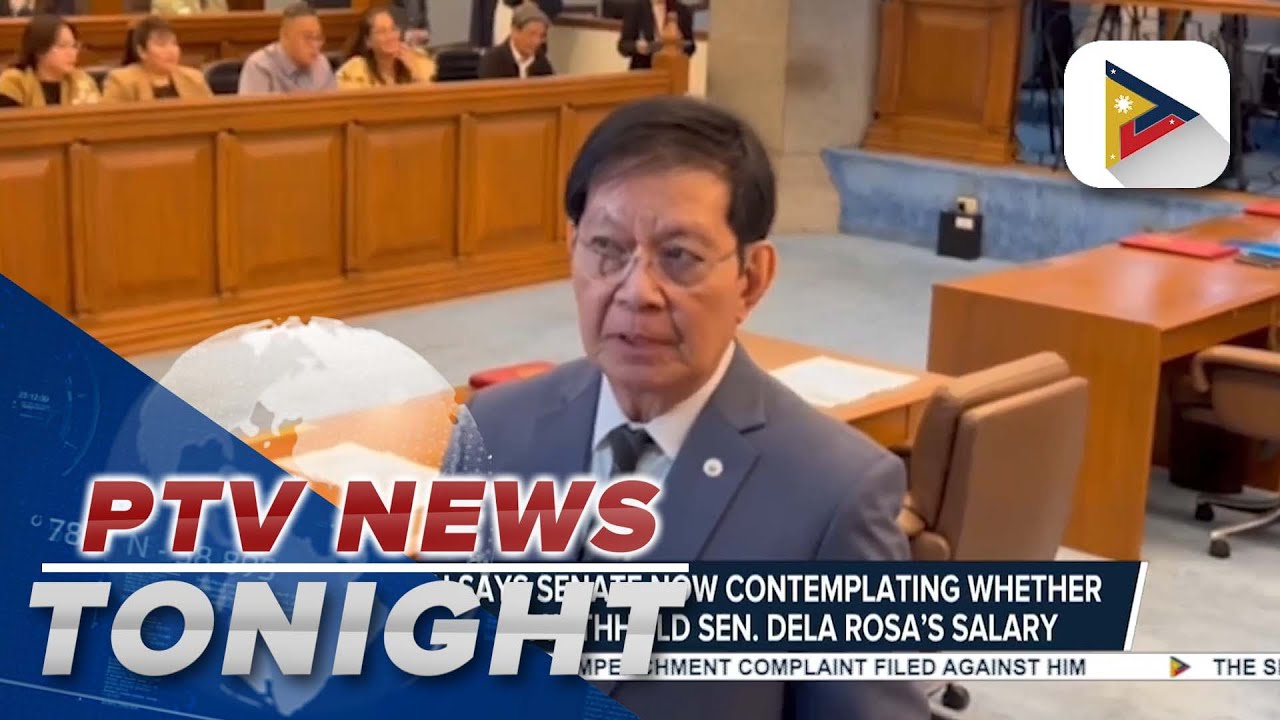 Senate now contemplating whether to suspend or withhold salary of Sen. Bato dela Rosa amid...