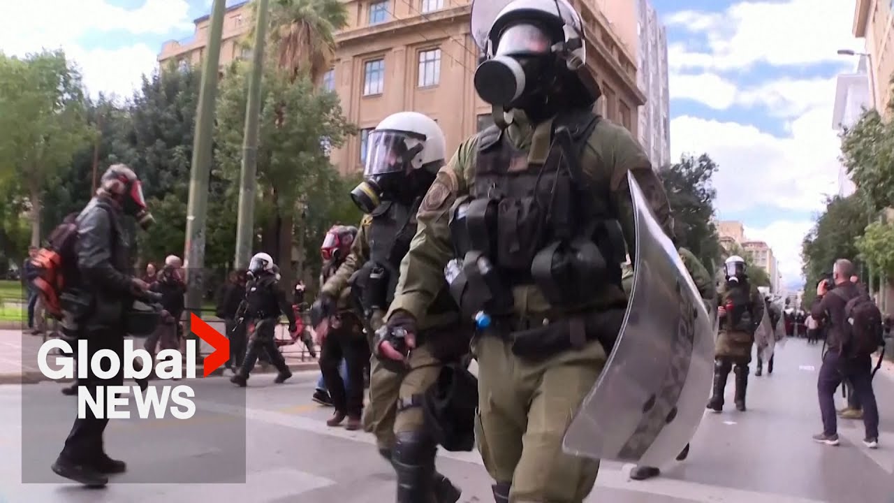Greek students protest, clash with authorities ahead of Parliament’s education bill vote