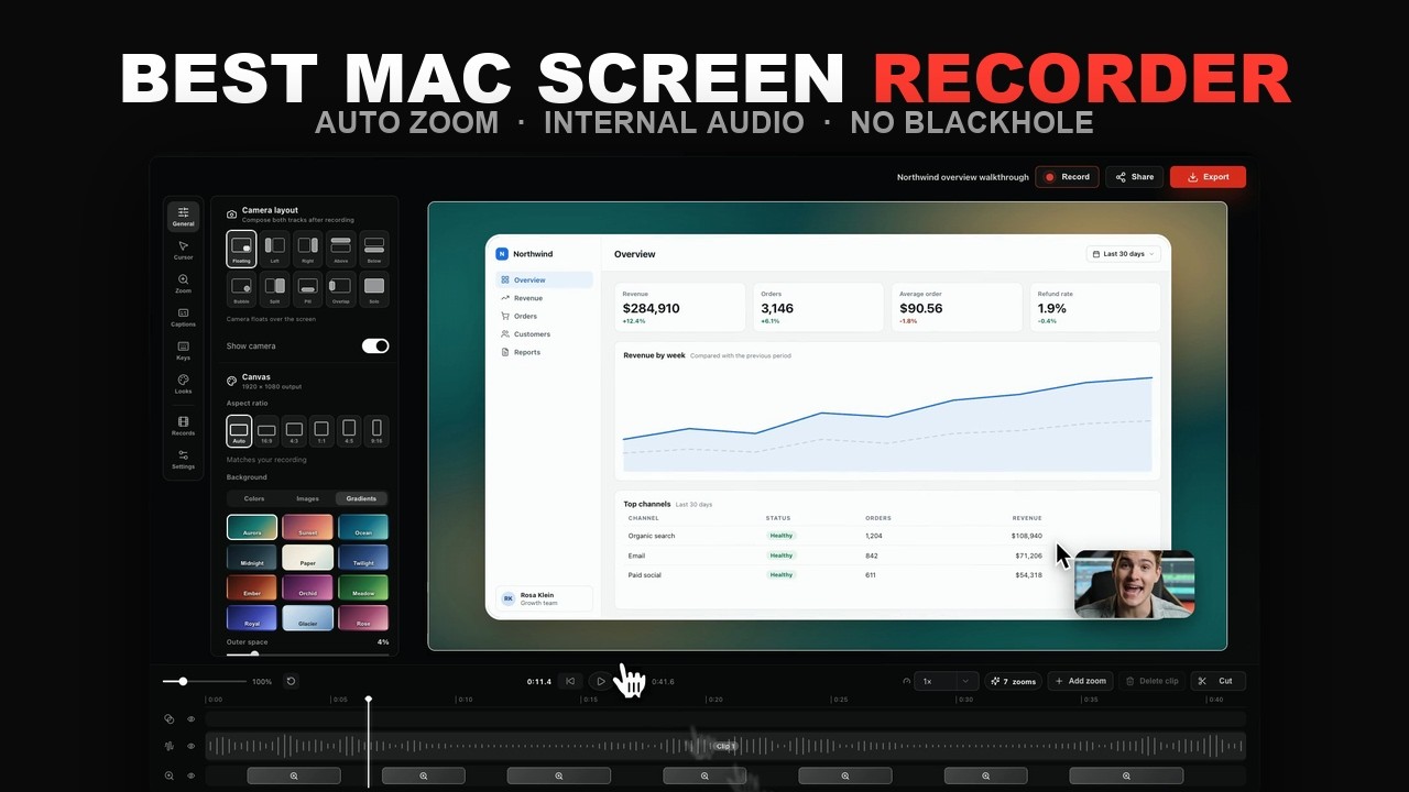 I made the Screen Studio alternative for Mac.