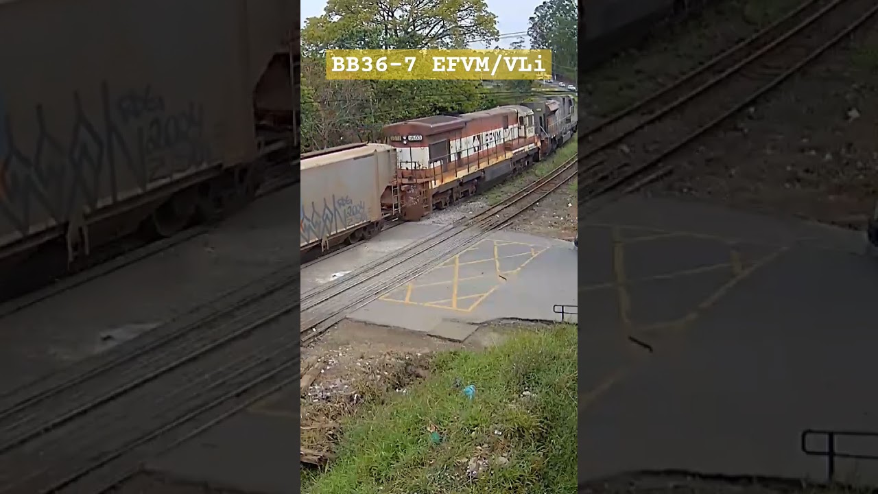 Bb36-7 EFVM / VLi #trem #ferrovia #efvm #tremdecarga