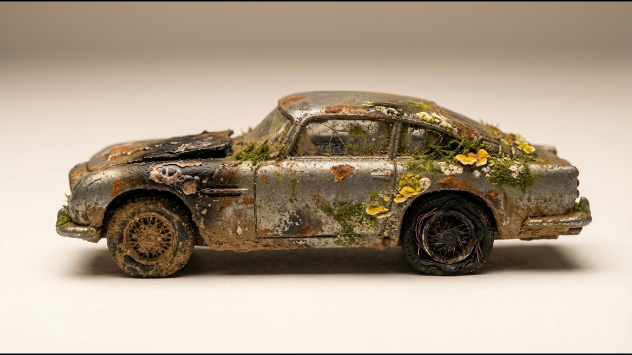 ASMR Toy Car Full Restoration 1990 Corgi DB5 From Burnt To New