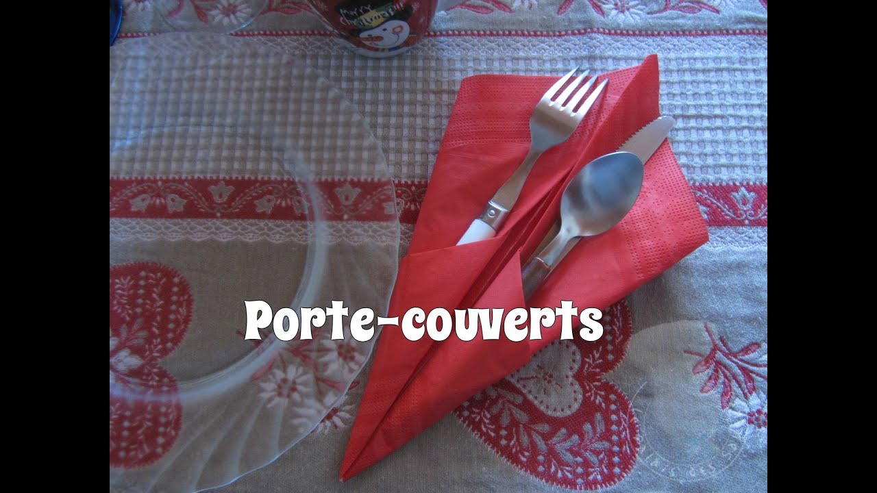 Pliage porte couverts