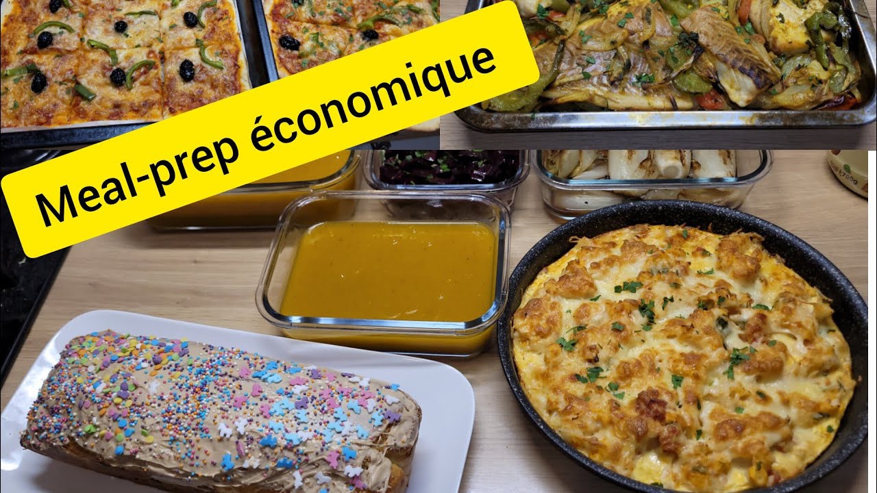 Batch-cooking🥧Manger une semaine à _10€/défi mois difficile, étudiant à 0.50€ le repas