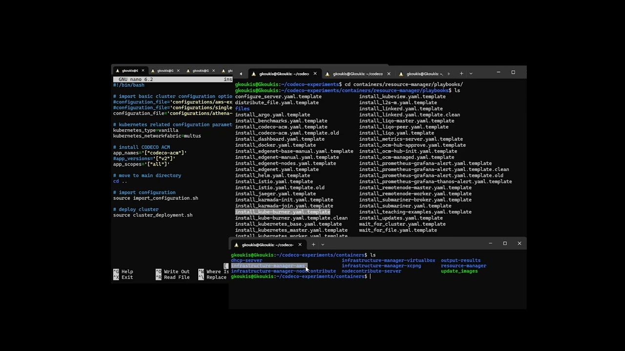 CODECO Experimentation Framework demo