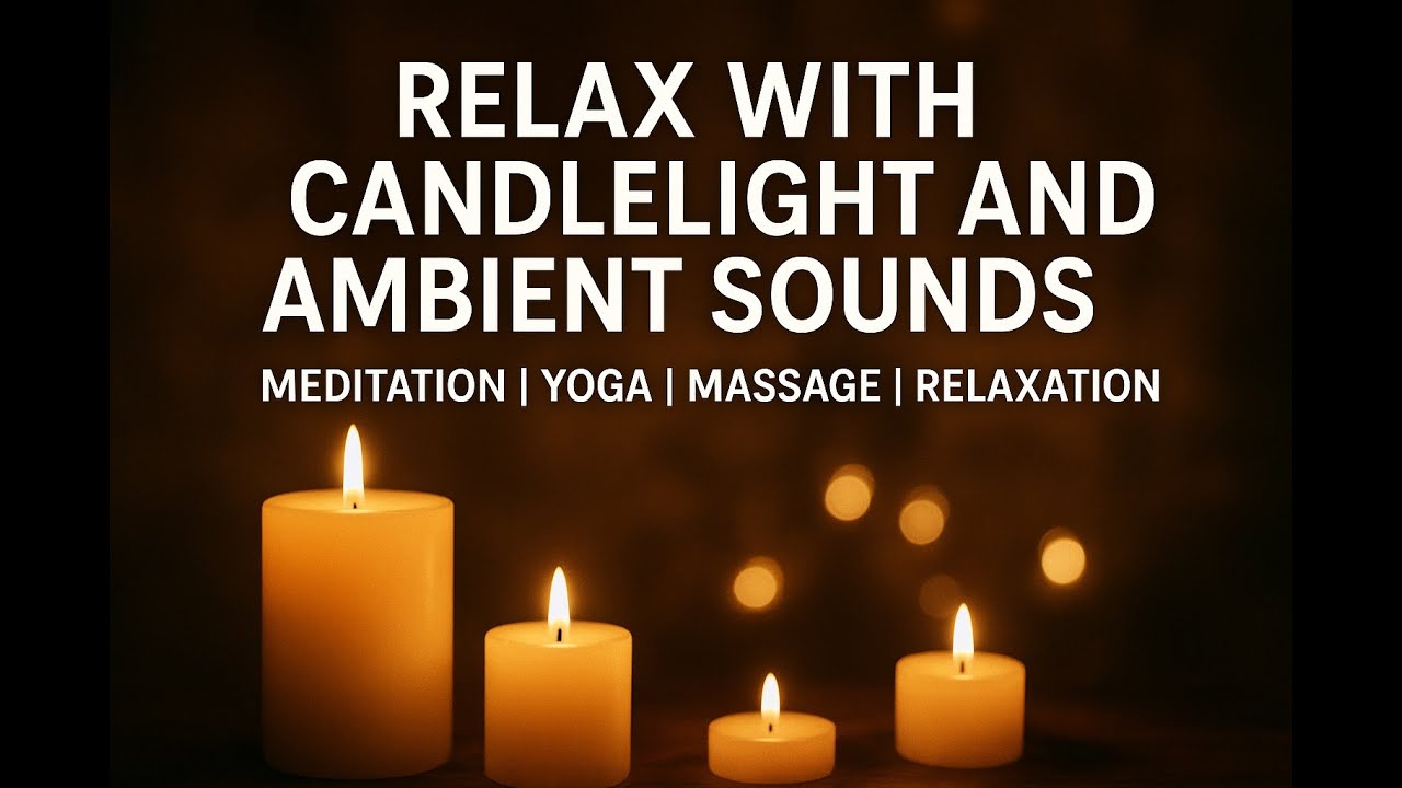 Relaxing Spa Music & Candlelight Ambience – Meditation, Yoga & Massage Sounds