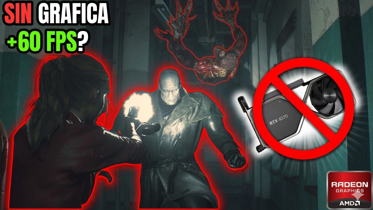 Intenté jugar RE2 Remake SIN GPU… y PASÓ ESTO...