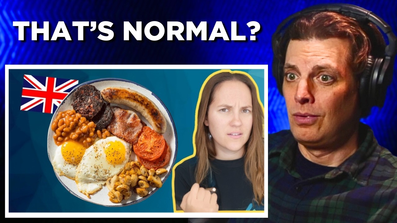 American Reacts to British Breakfast… This Is Normal?!