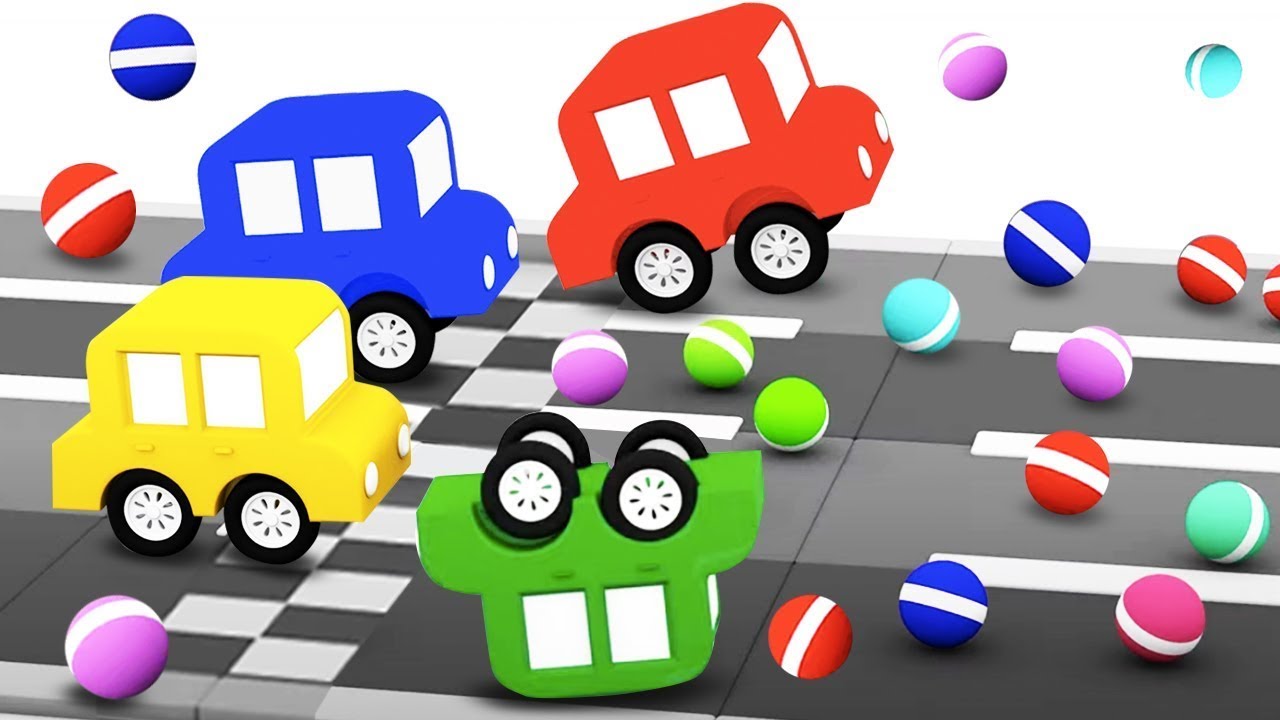 La grande aventure des obstacles. Animation pour les petits. Aventures des voitures