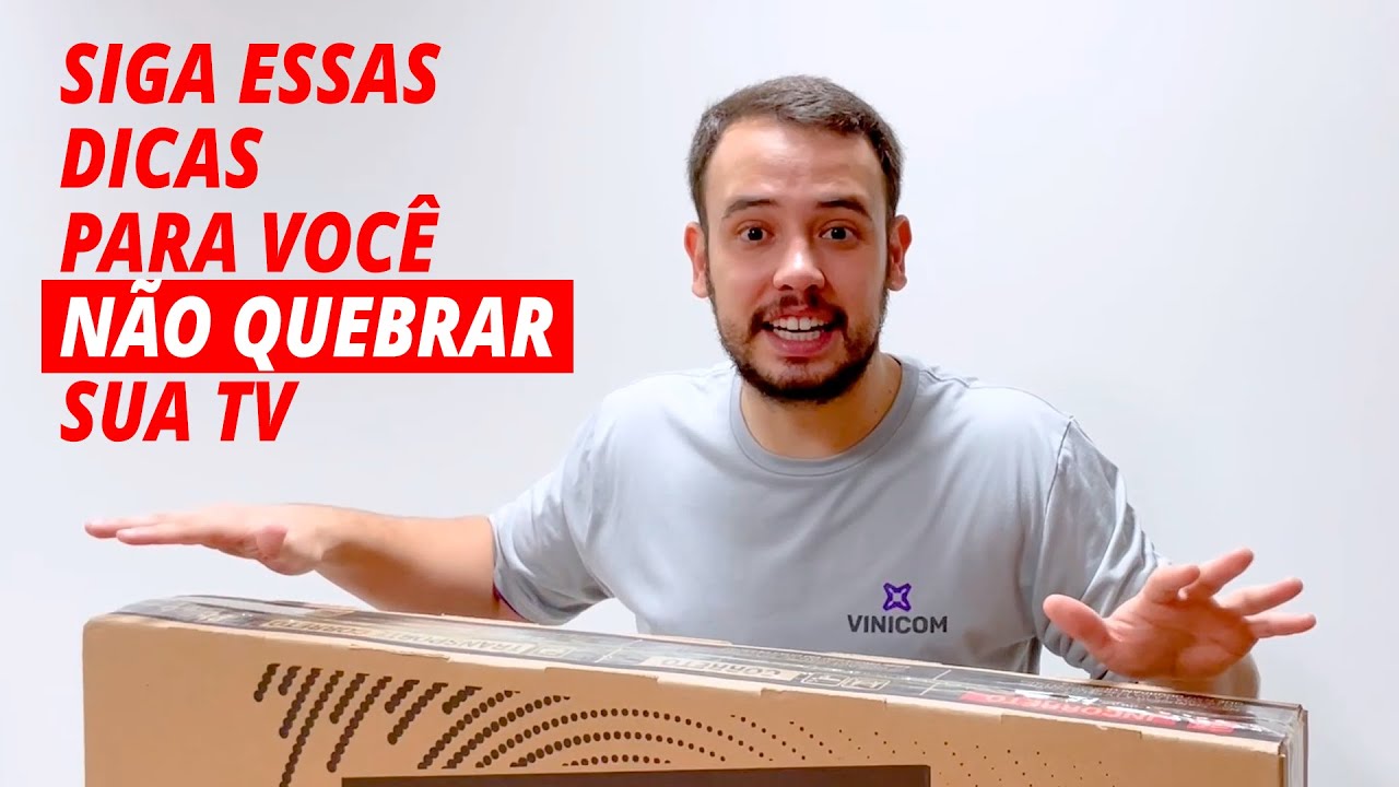 Como Retirar sua Nova TV da Caixa Sem Estragar!! - Assista até o Final.