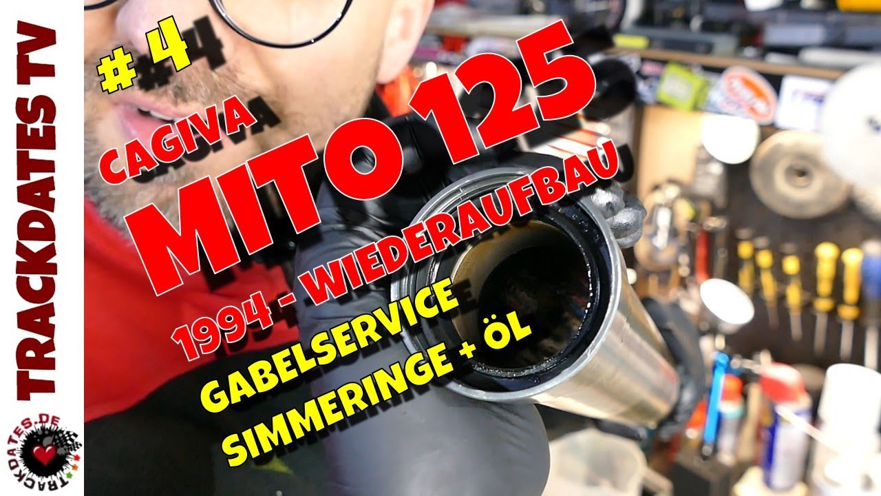 Teil 4 | CAGIVA MITO 125 - 1994 Wiederaufbau | Gabelservice | neue Gabelsimmeringe und Öl