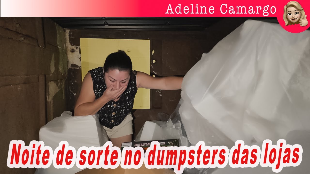 Dumpster noturno dá medo mesmo: A funcionária apareceu do nada, levei um susto, mas valeu a pena