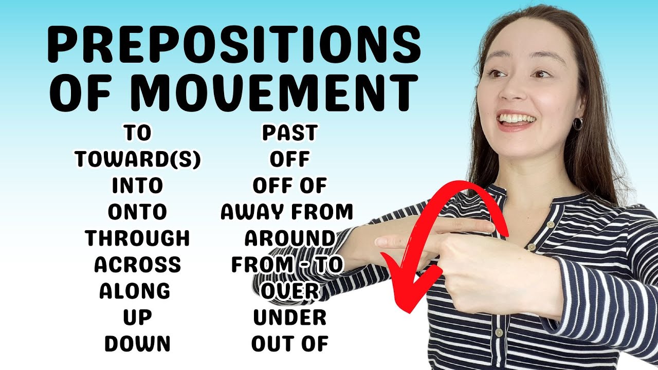 PREPOSITIONS OF MOVEMENT - to, from, past, into, onto, along, across, up, down, around, over...