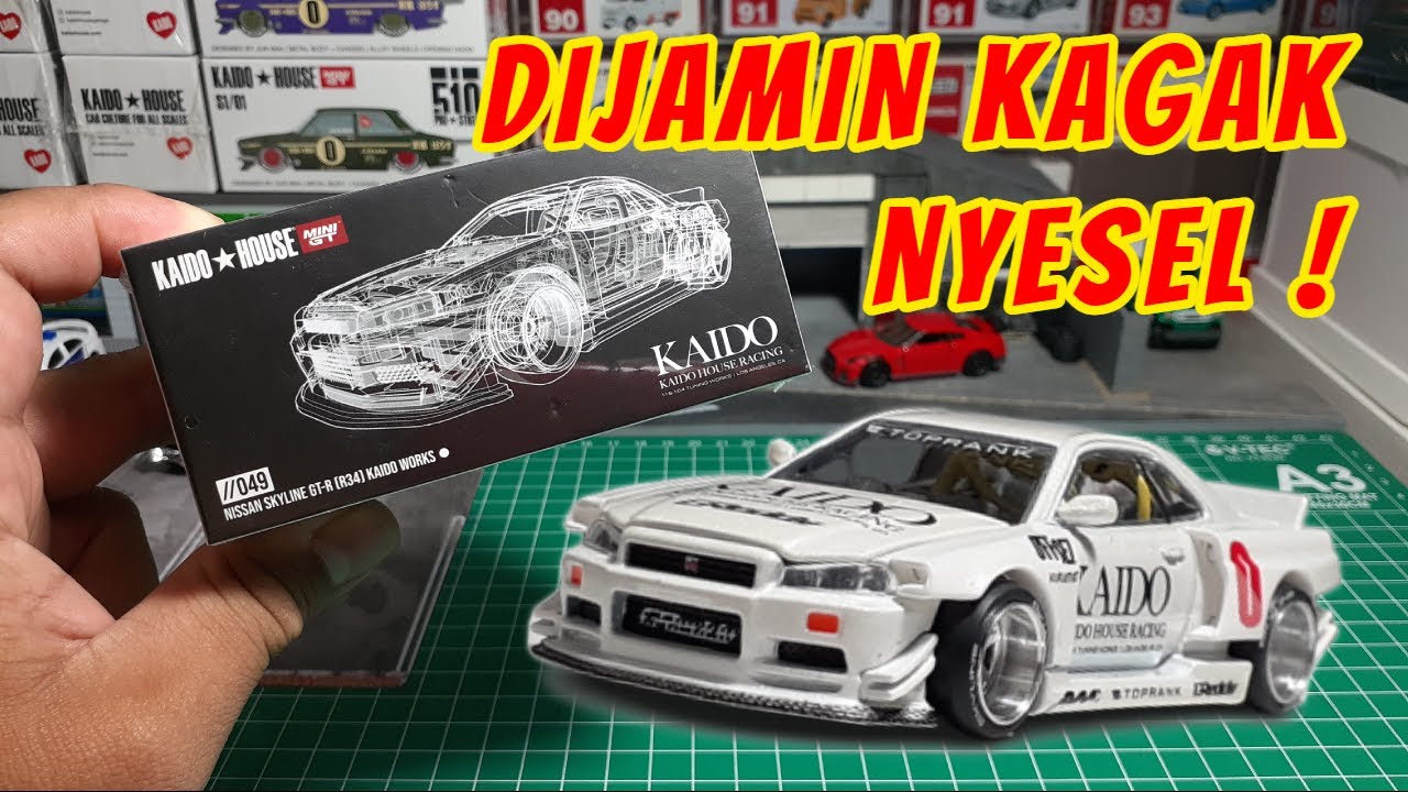 Unboxing & Reviews Nissan Skyline GT-R R34 Kaido Works V2 (RHD) (Diecast Car)