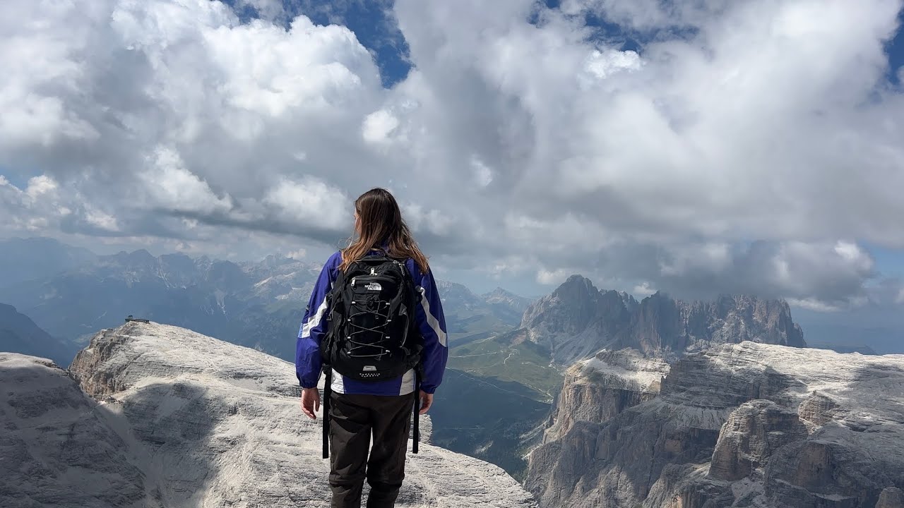 Sass Pordoi e la salita al Piz Boè