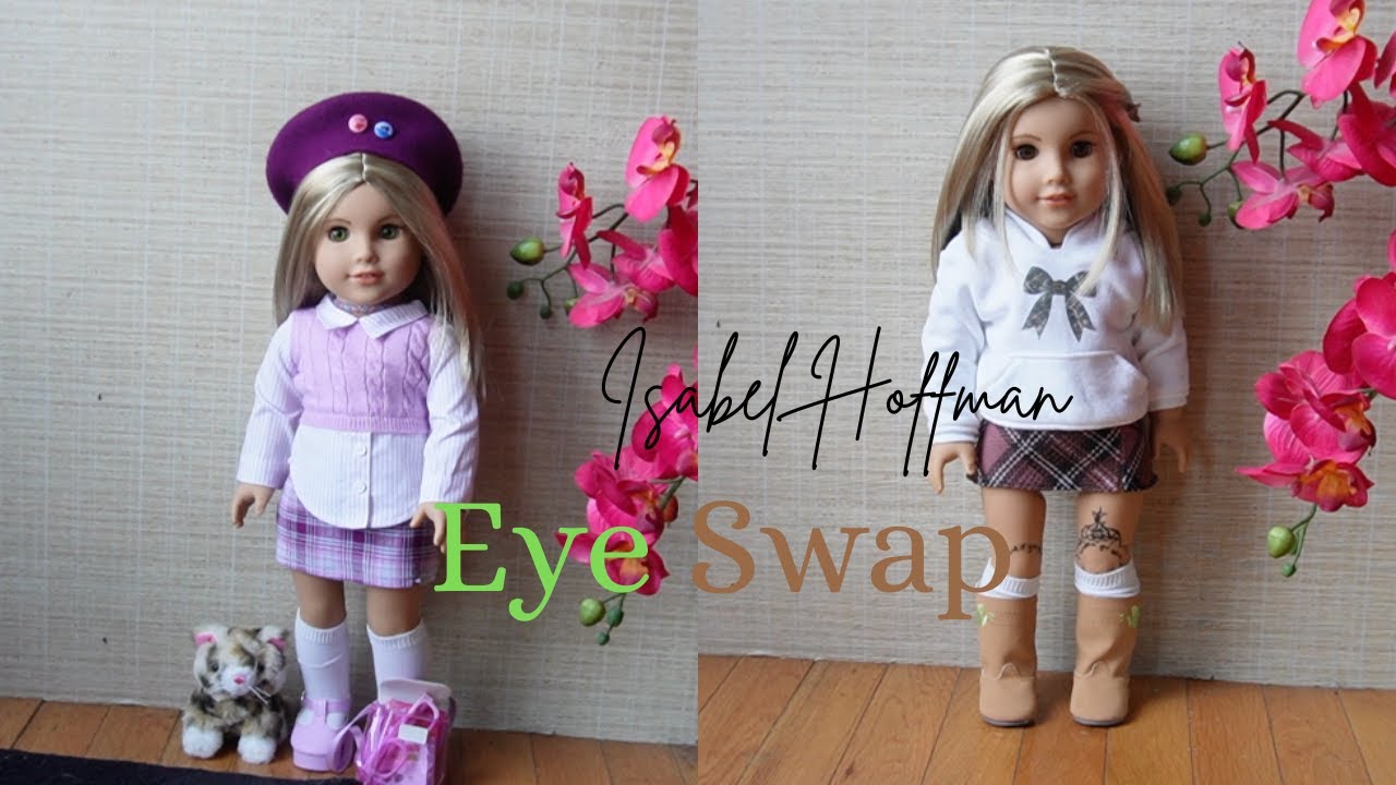 Doing my First American Girl doll Eye Swap! | (On my new mini me)