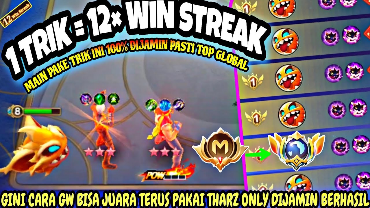 1 TRIK = 12× WIN STREAK !!! GINI CARA GW BISA JUARA 1 TERUS DI PATCH TERBARU - MCGG