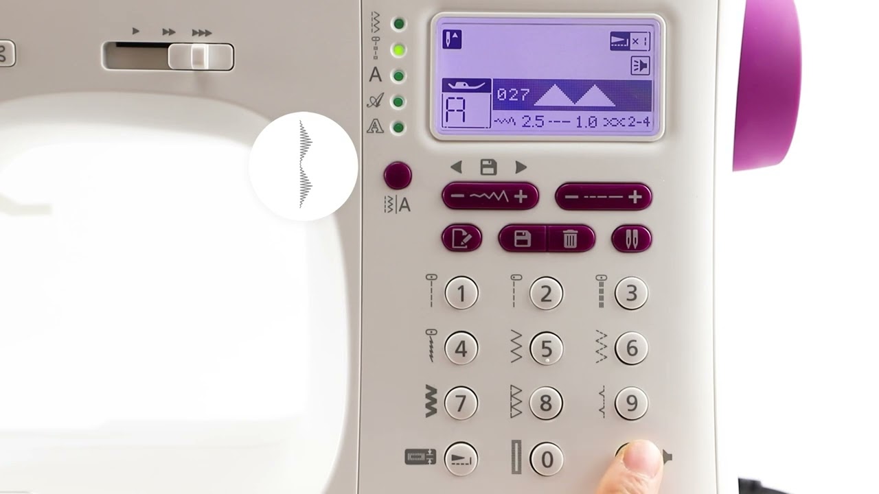 NECCHI C360 Tutorial - Adjust Stitch Width & Needle Position & Elongation & Mirror / Creator Series