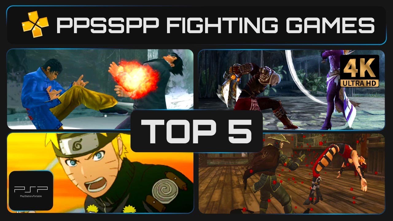 Top 5 PPSSPP Fighting Games in 4K! Still Amazing! (2026)