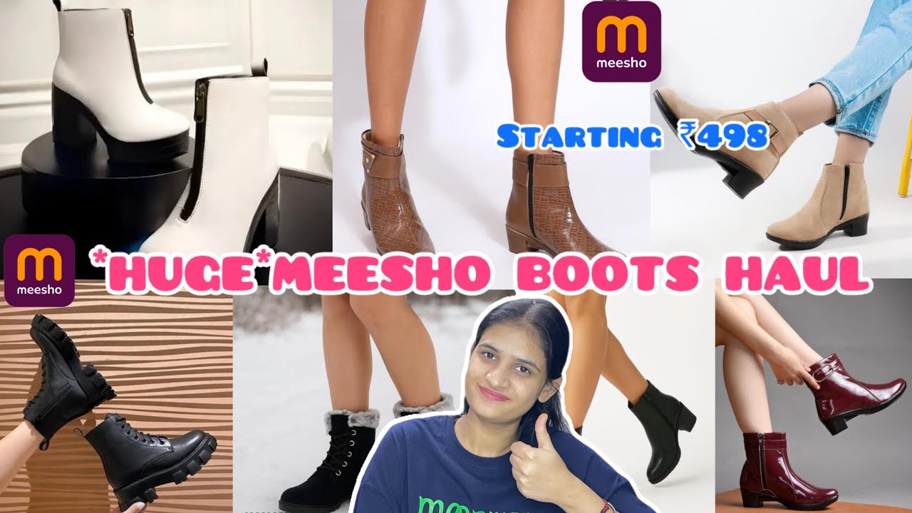 *HUGE* MEESHO BOOTS HAUL&hearts;️| ANKLE LENGTH BOOTS😍|MUST HAVES🔥|WINTER BOOTS HAUL🌷