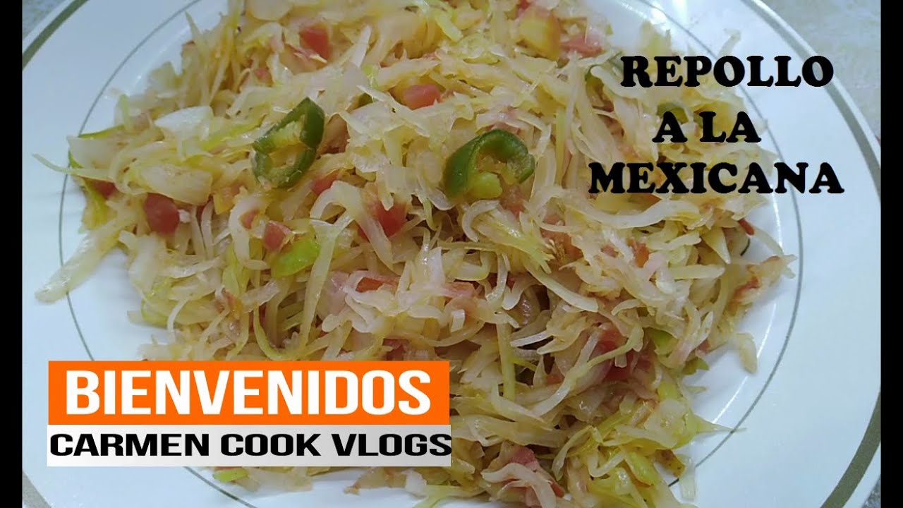 COMO HACER REPOLLO O COL A LA MEXICANA | #CarmenCookVlogs
