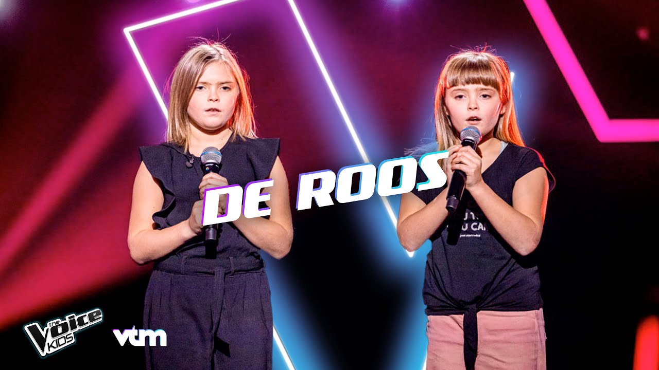 Lena & Sien - 'De Roos' | Blind Auditions | The Voice Kids | VTM