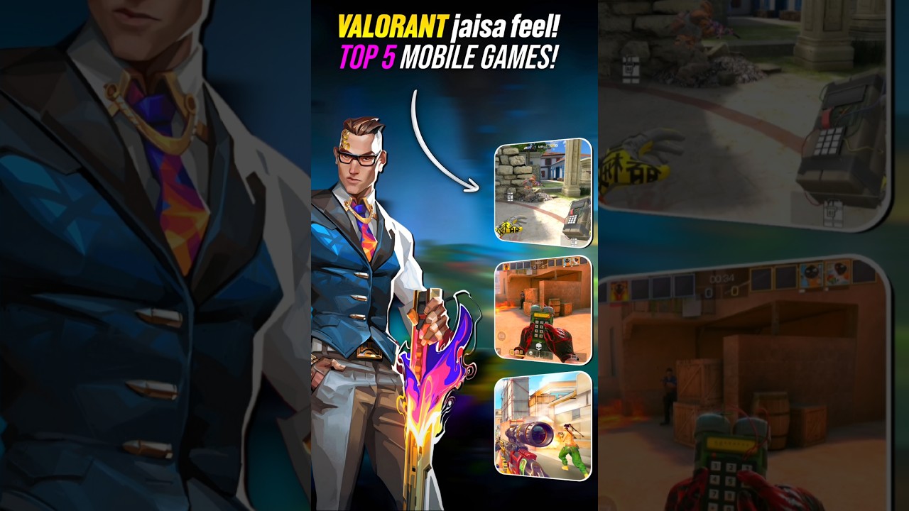 Top 5 Valorant-Like FPS Games for Android & iOS (2025) 🔥 High Graphics + Multiplayer #shorts