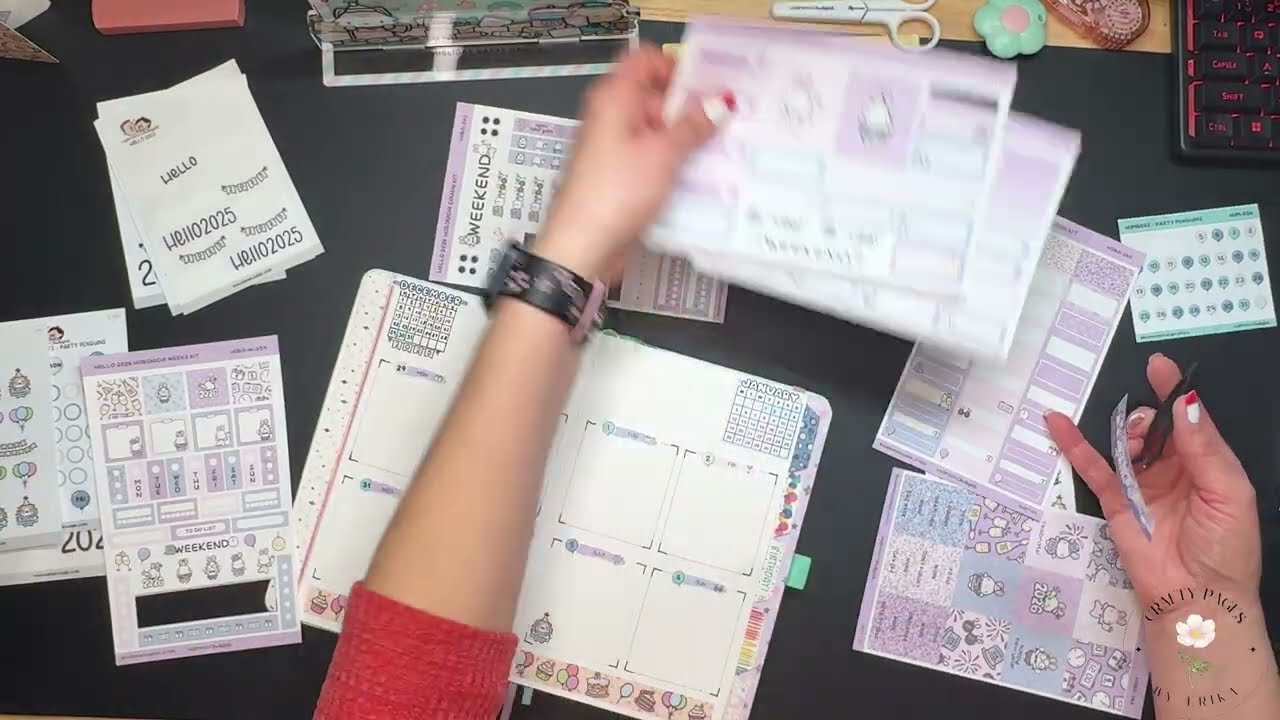January Bullet Journal 2026 – Week 1 🎉 | Adding Tabs + Celebration Theme