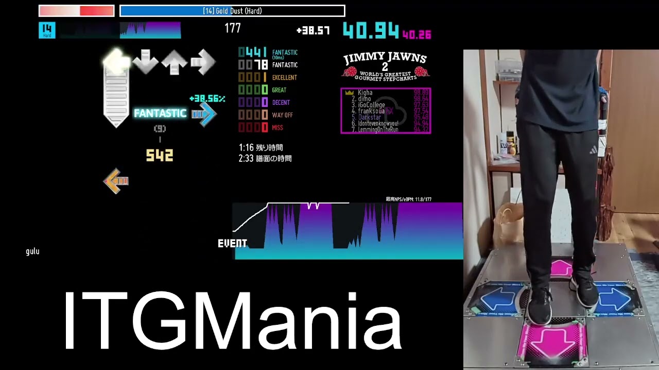 [14][177] Gold Dust (Hard) 1ex Player : gulu