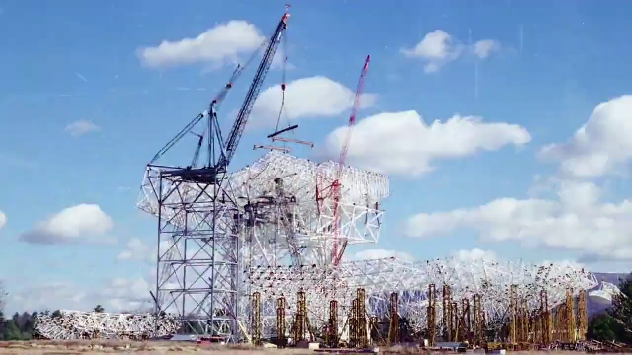 Green Bank Telescope time-lapse construction
