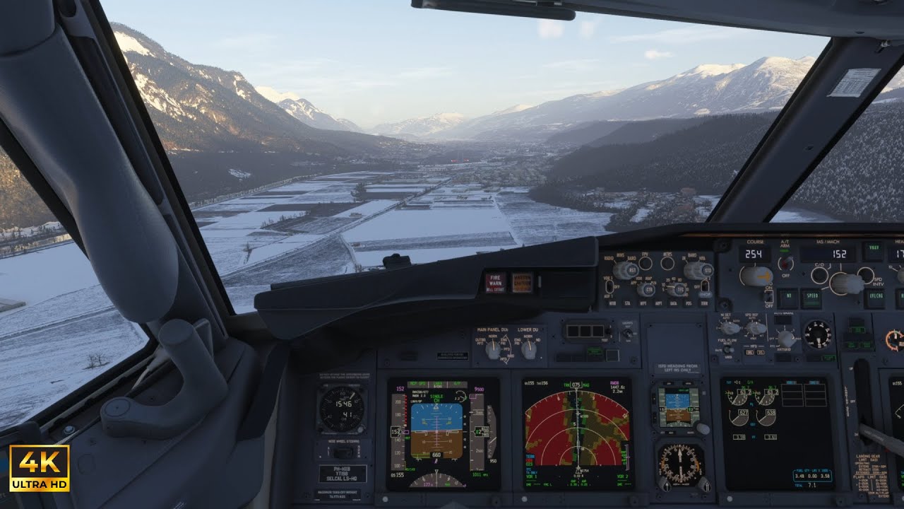 Chaseplane is AMAZING - 737 Landing in Innsbruck - MSFS 2024