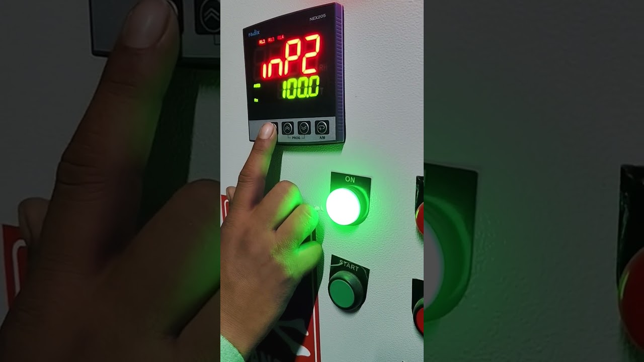 radix nex 205 controller parameters settings with two actuators rh and temp base connection #hvac 