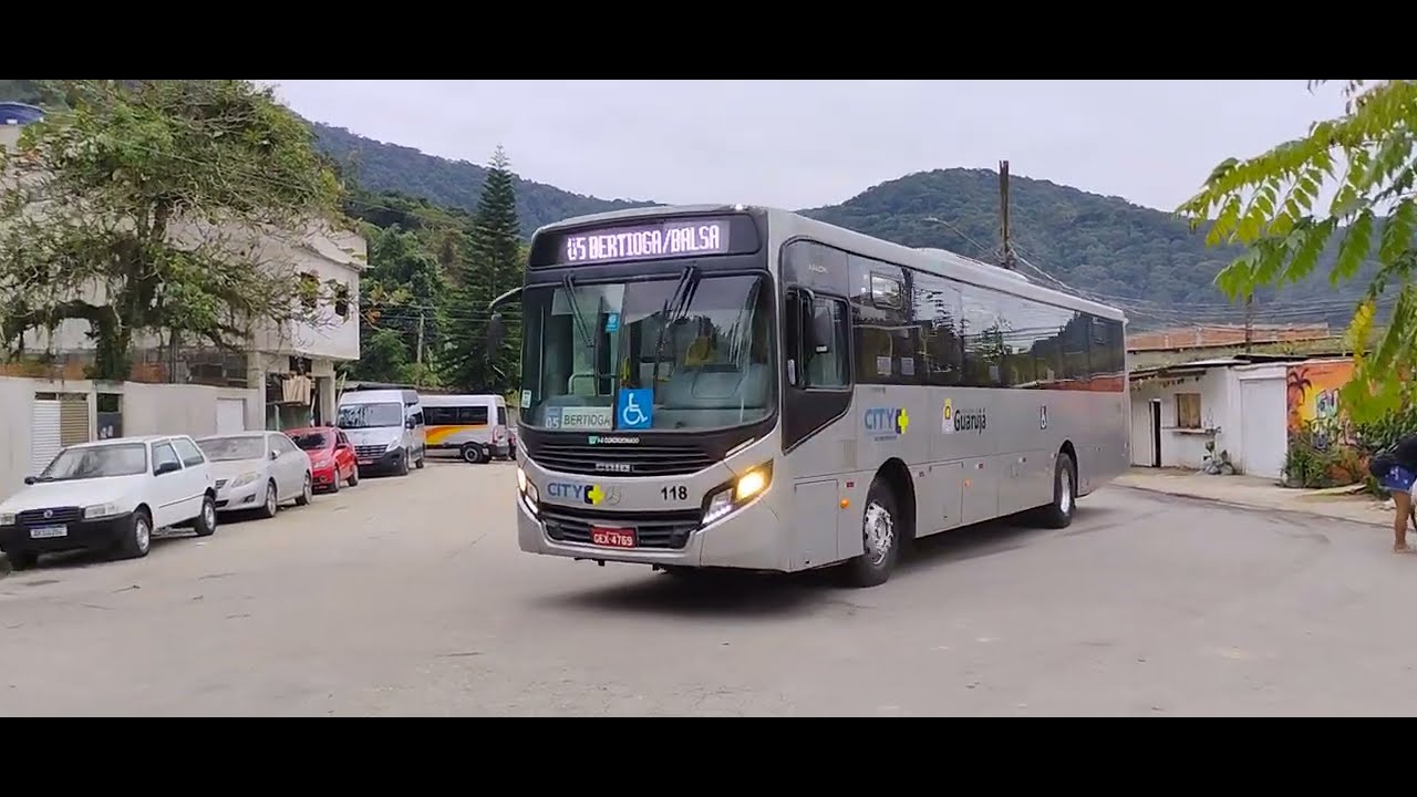 Movimentação de Ônibus no ponto final do Perequê - Guarujá/SP #13