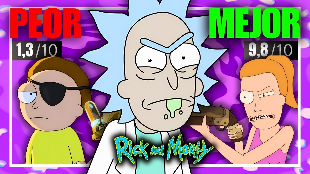 VI los 3 EPISODIOS MEJOR Y PEOR CALIFICADOS de RICK Y MORTY