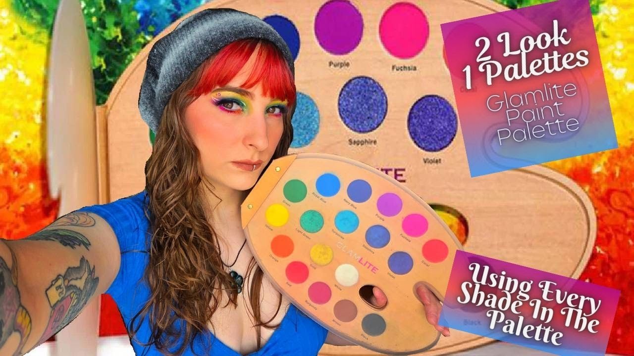 Glamlite | Paint Palette | 2 Looks | Using Every Shade In The Palette