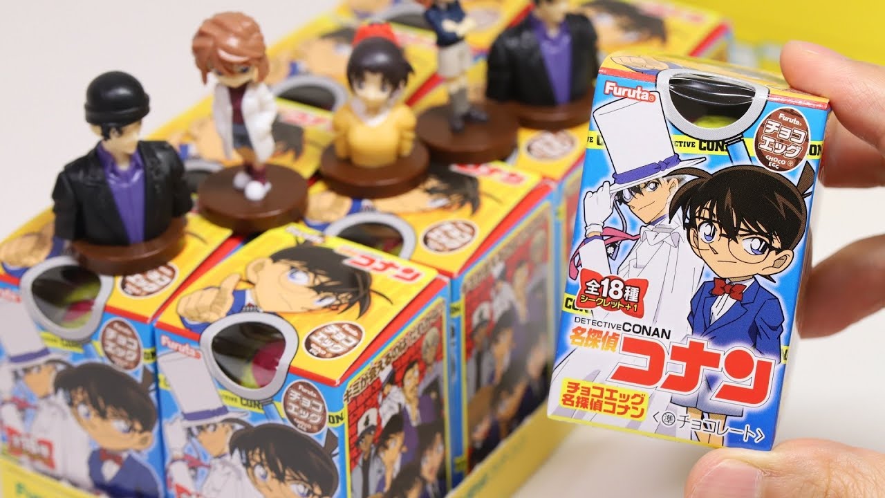 DC Conan 10 Surprise Chocolate Eggs Unboxing