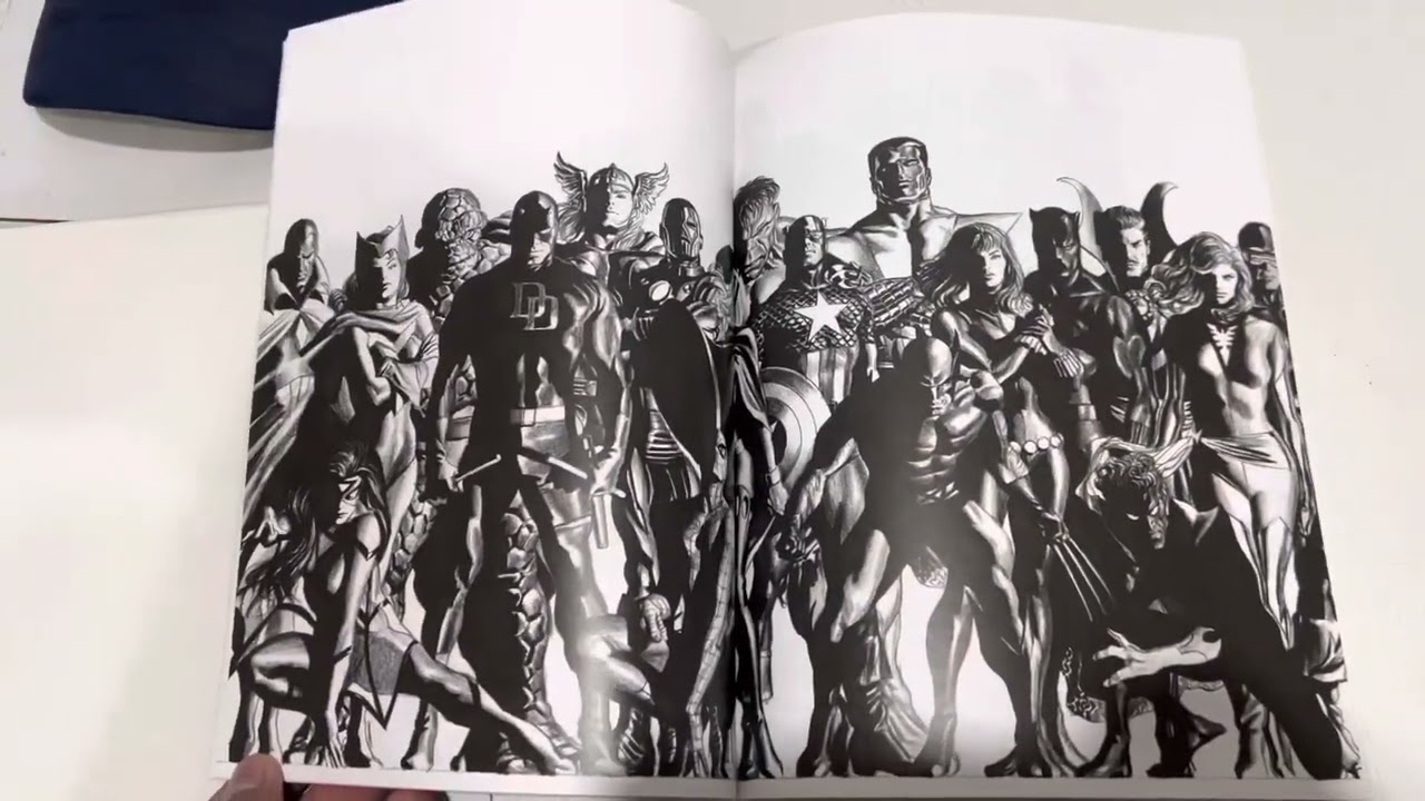 Alex Ross 2022 Sketchbook San Diego Comic Con Flip through