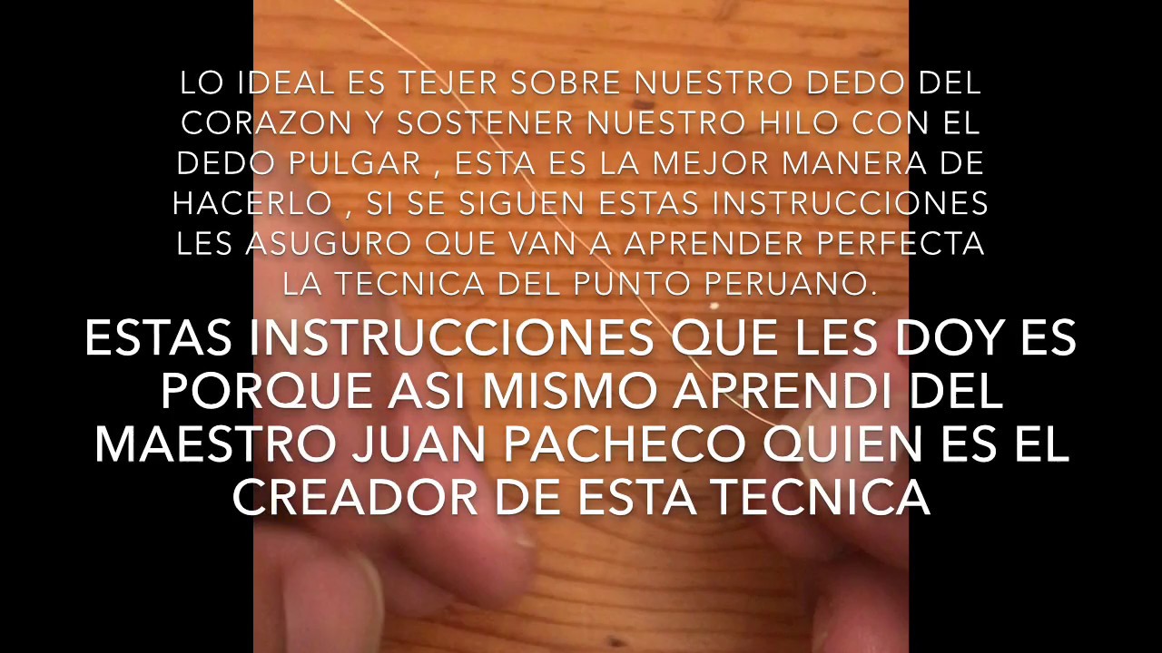 primera clase de Punto Peruano