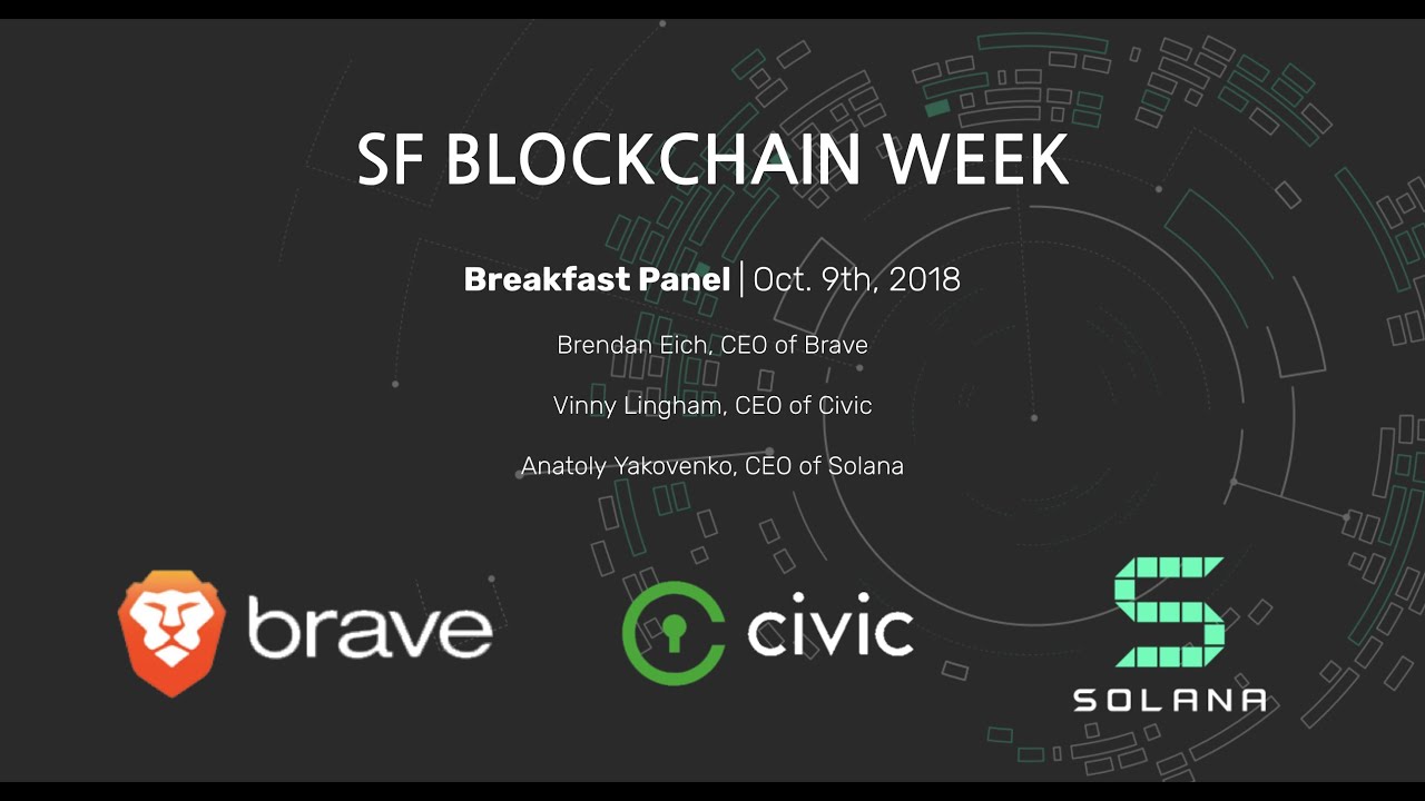 SF Blockchain Week - Solana, Brave, and Civic Breakfast Panel
